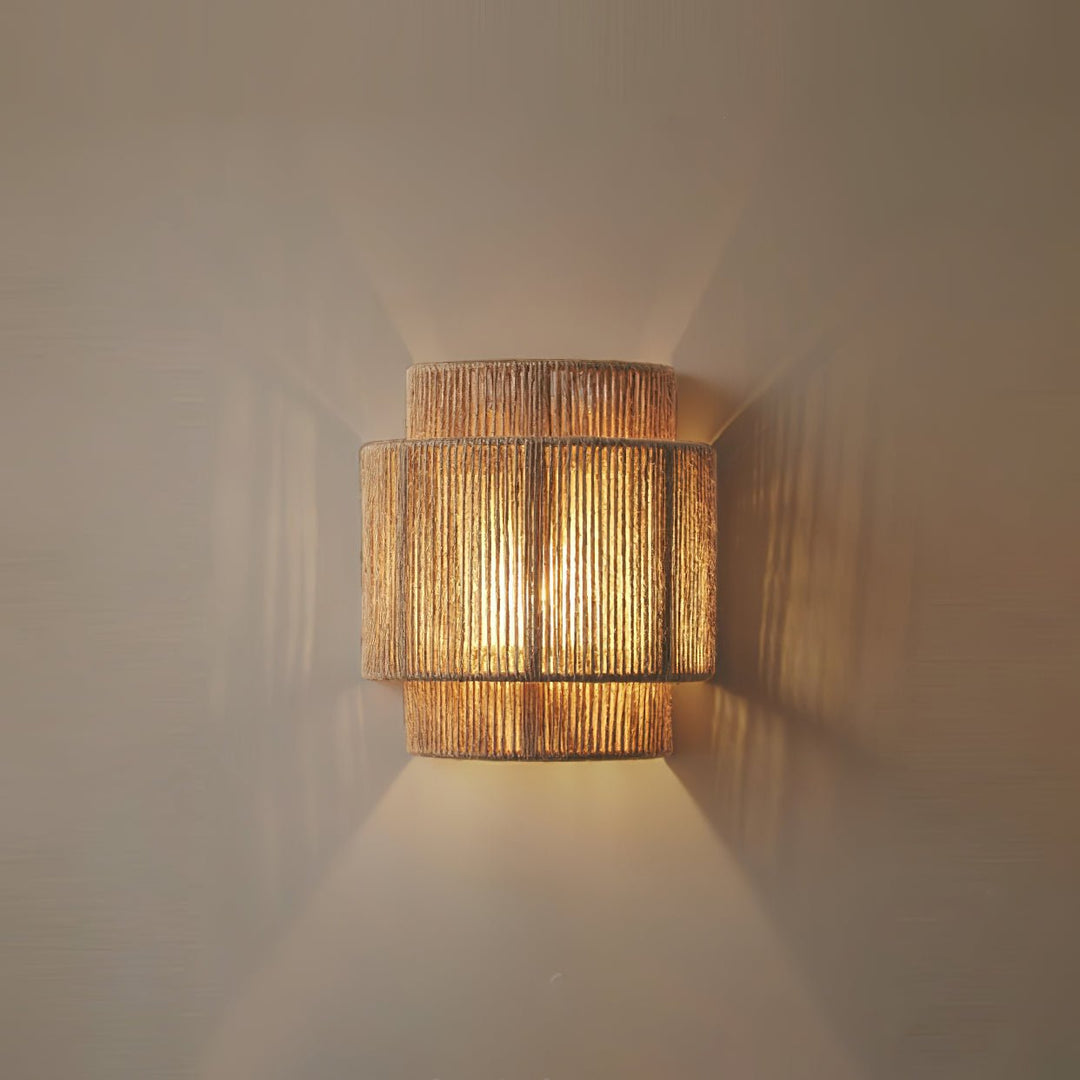 Rustykalna Lampa Ścienna Wpleciona