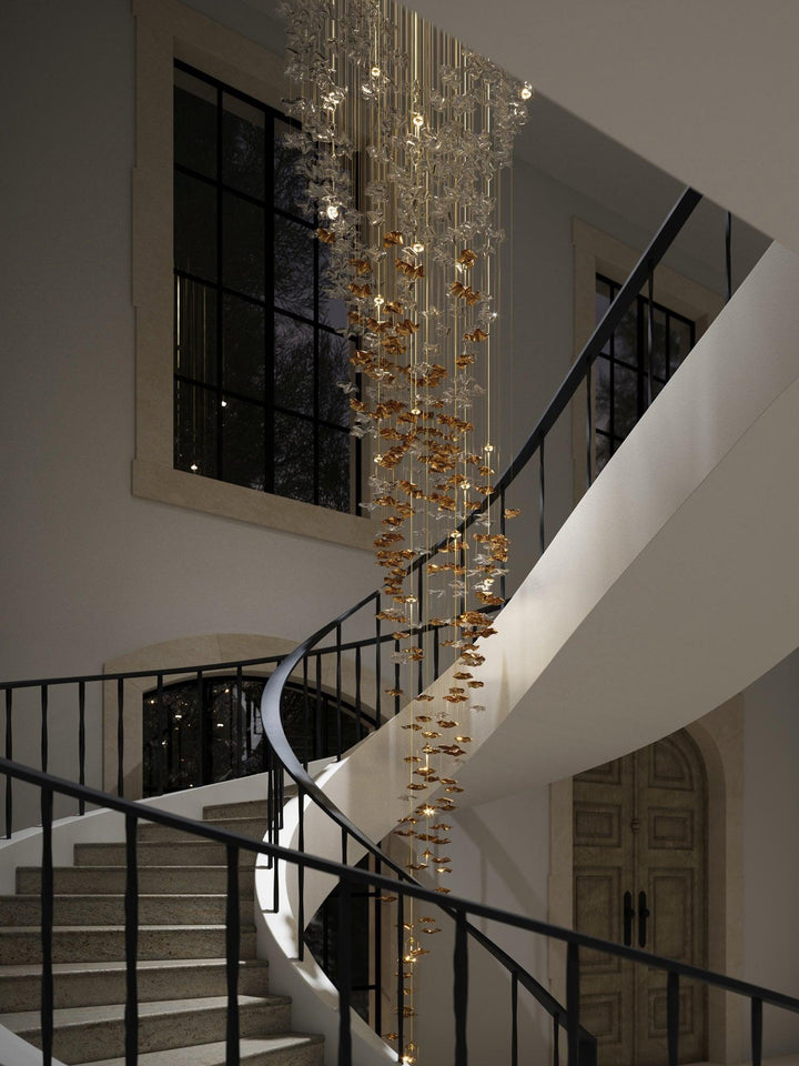 Lampa wisząca z szklanymi wisiorkami Tidal Art