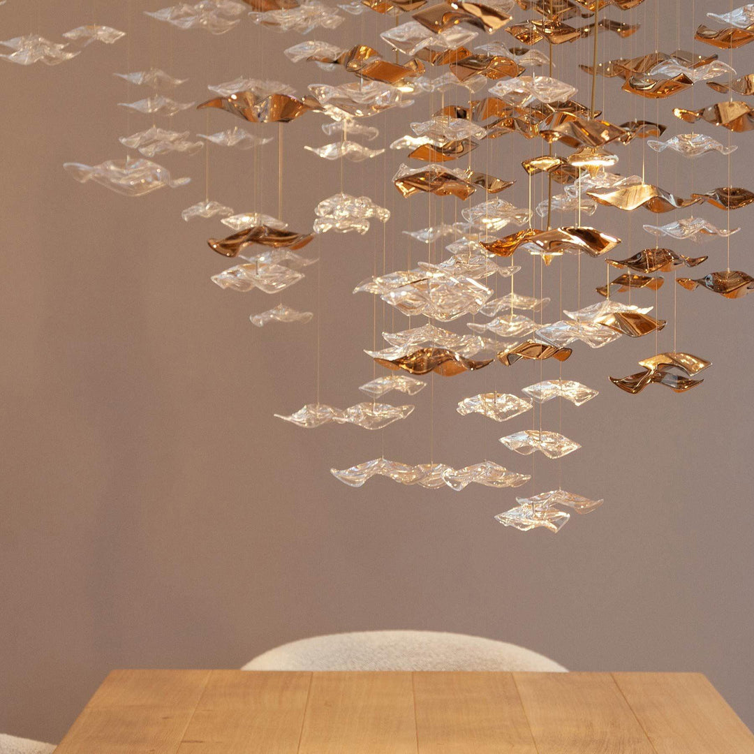 Lampa wisząca z szklanymi wisiorkami Tidal Art