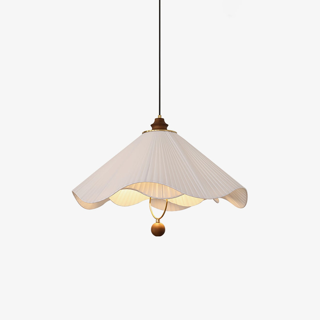 Lampa wisząca z falistym brzegiem
