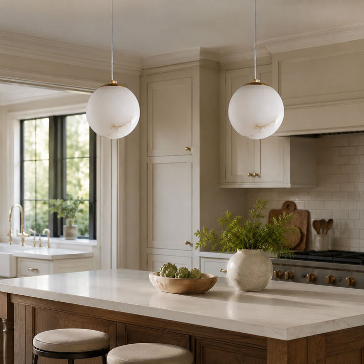 Lampa wisząca Selunia Alabaster
