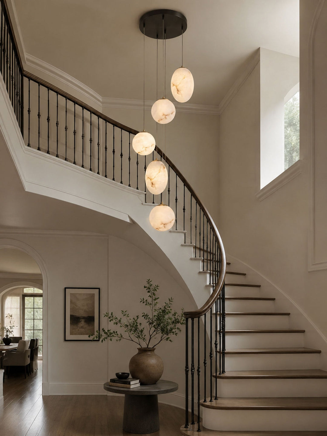 Lampa wisząca Selunia Alabaster