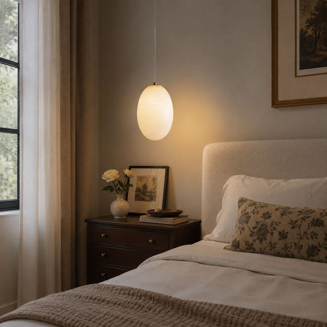 Lampa wisząca Selunia Alabaster