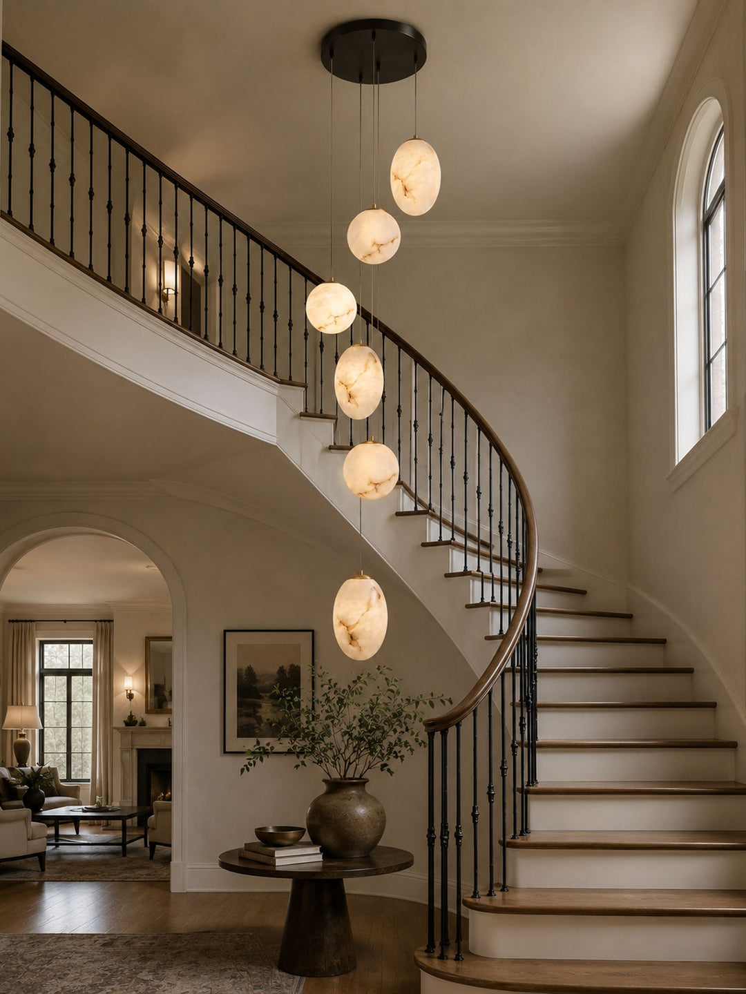 Lampa wisząca Selunia Alabaster