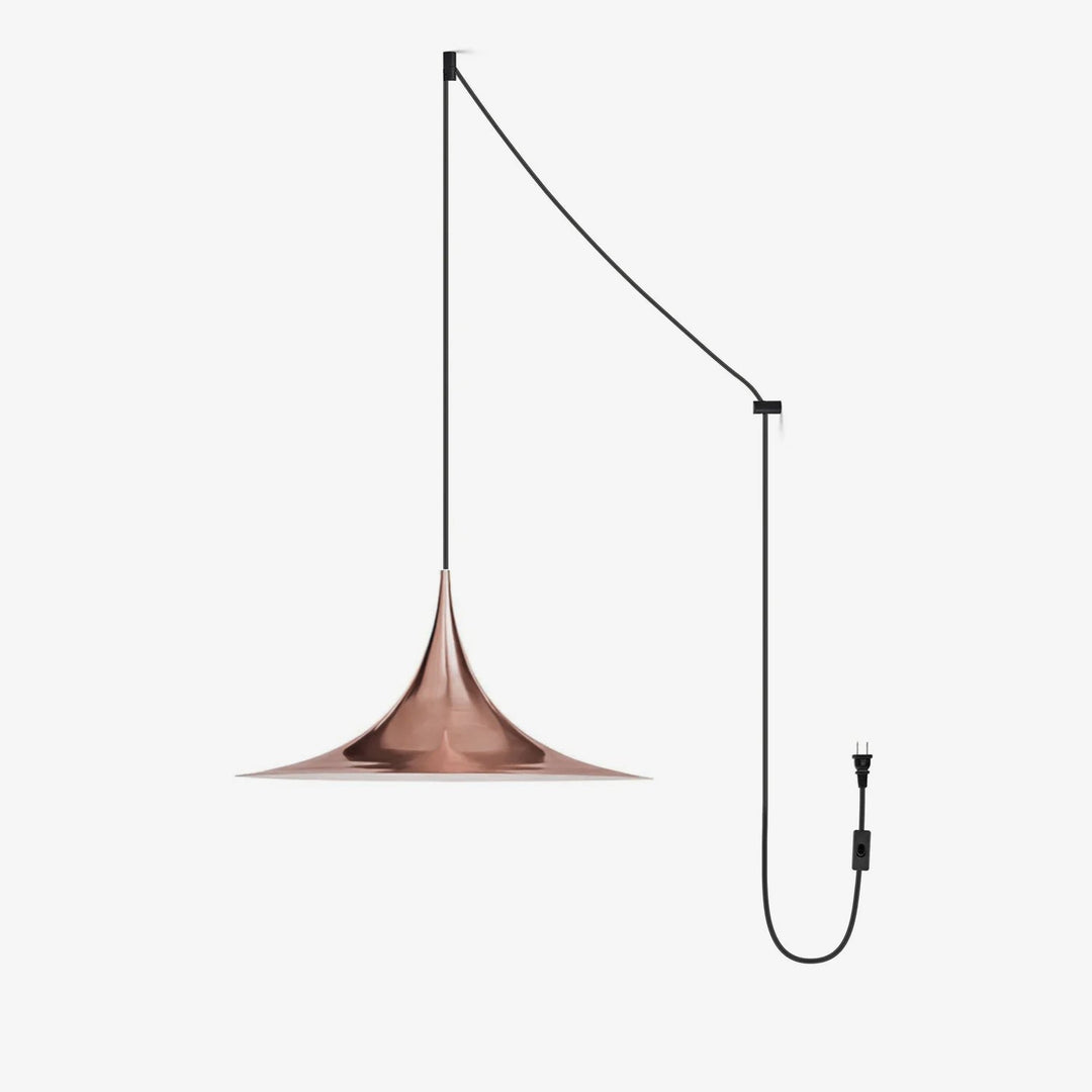 Lampa wisząca Semi z przewodem zawieszanym na haku