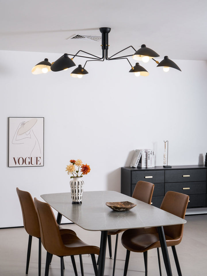 Lampa sufitowa z wieloma ramionami A