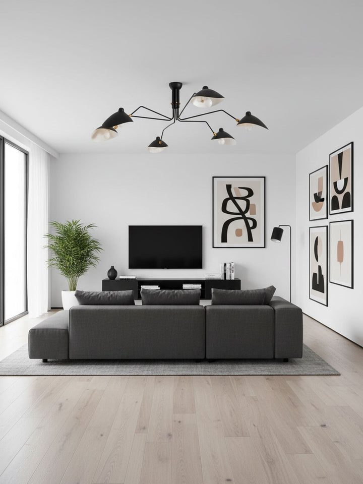 Lampa sufitowa z wieloma ramionami A