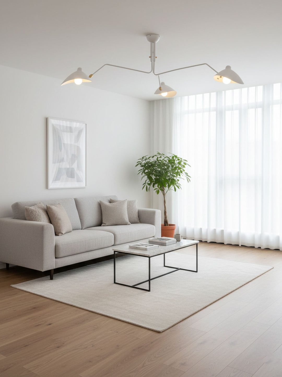 Lampa sufitowa z wieloma ramionami A