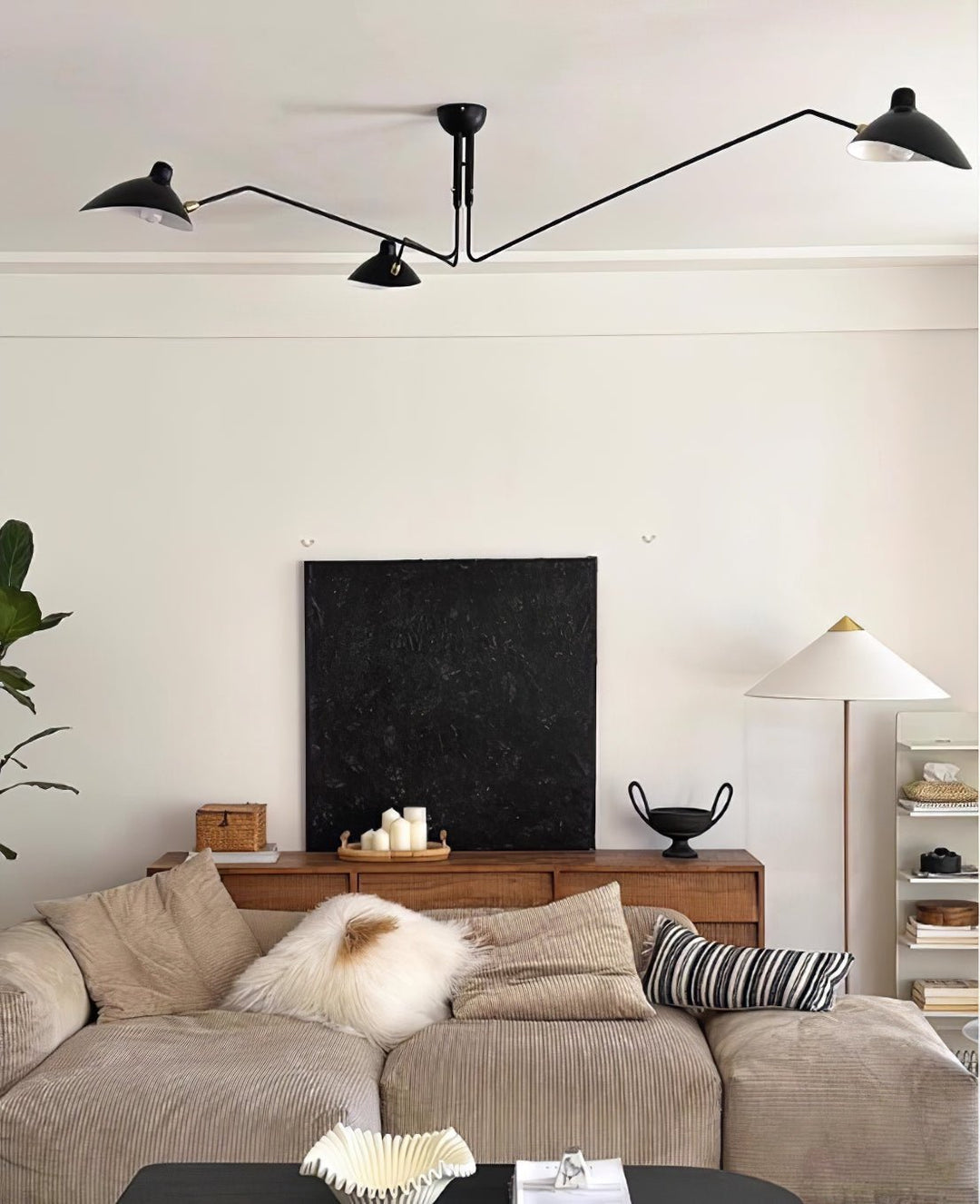 Lampa sufitowa z wieloma ramionami A