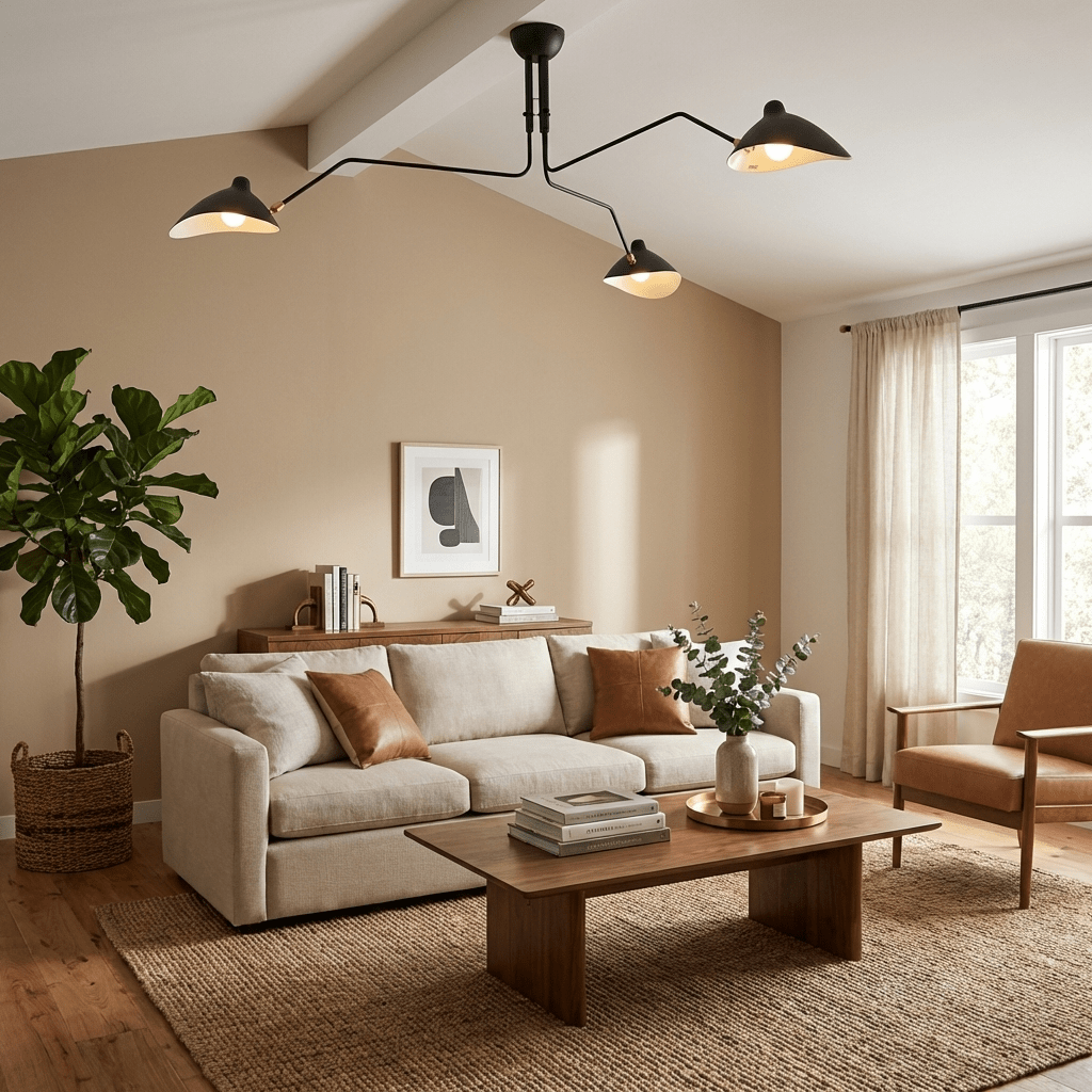 Lampa sufitowa z wieloma ramionami A