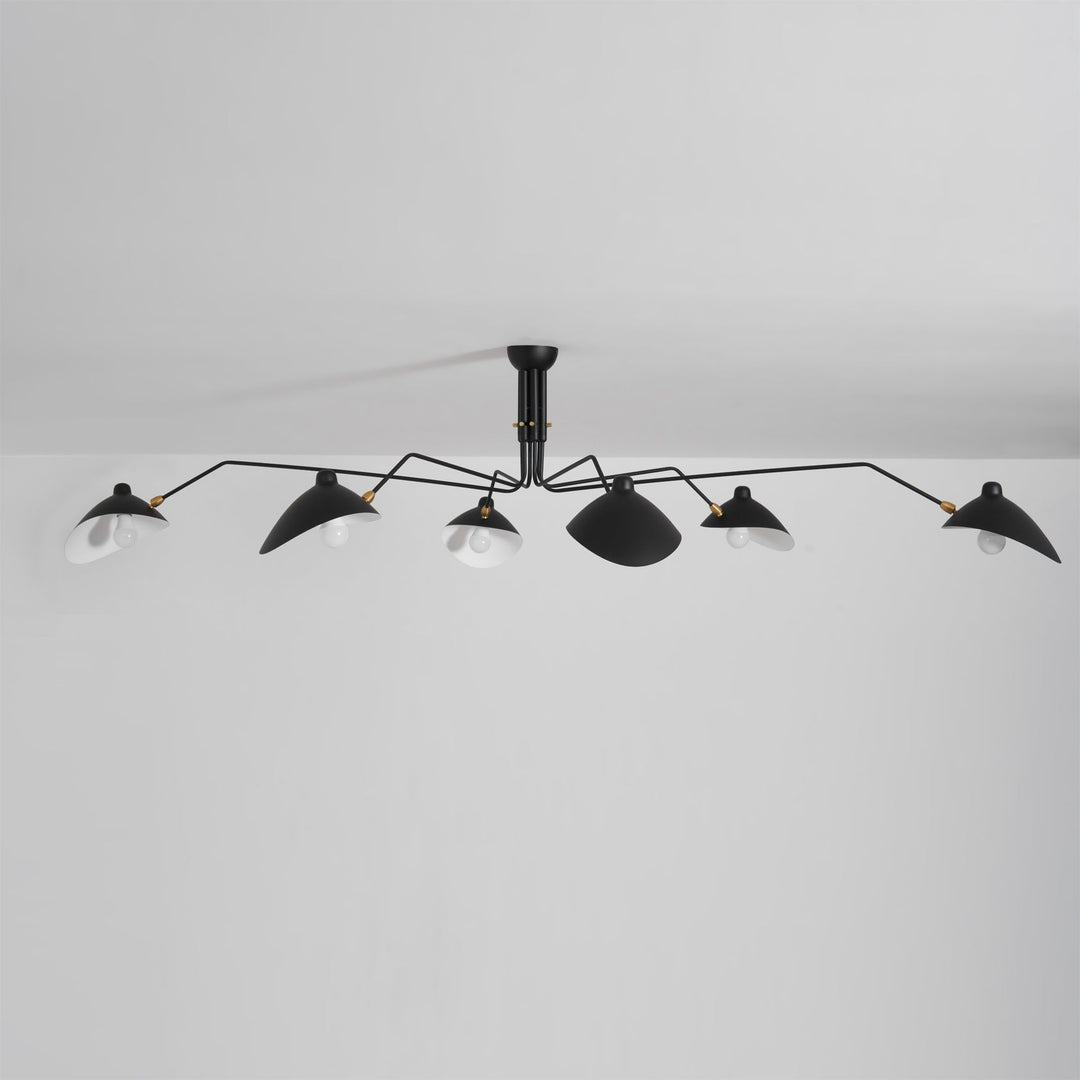 Lampa sufitowa z wieloma ramionami A