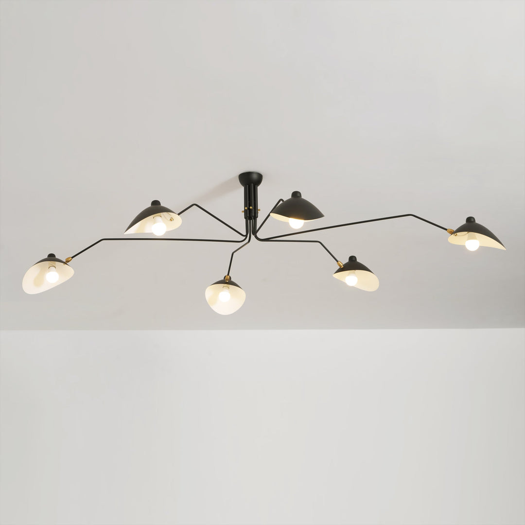 Lampa sufitowa z wieloma ramionami A