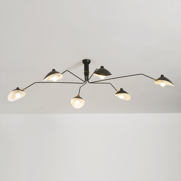 Lampa sufitowa z wieloma ramionami A