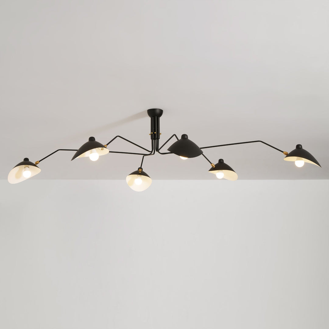 Lampa sufitowa z wieloma ramionami A