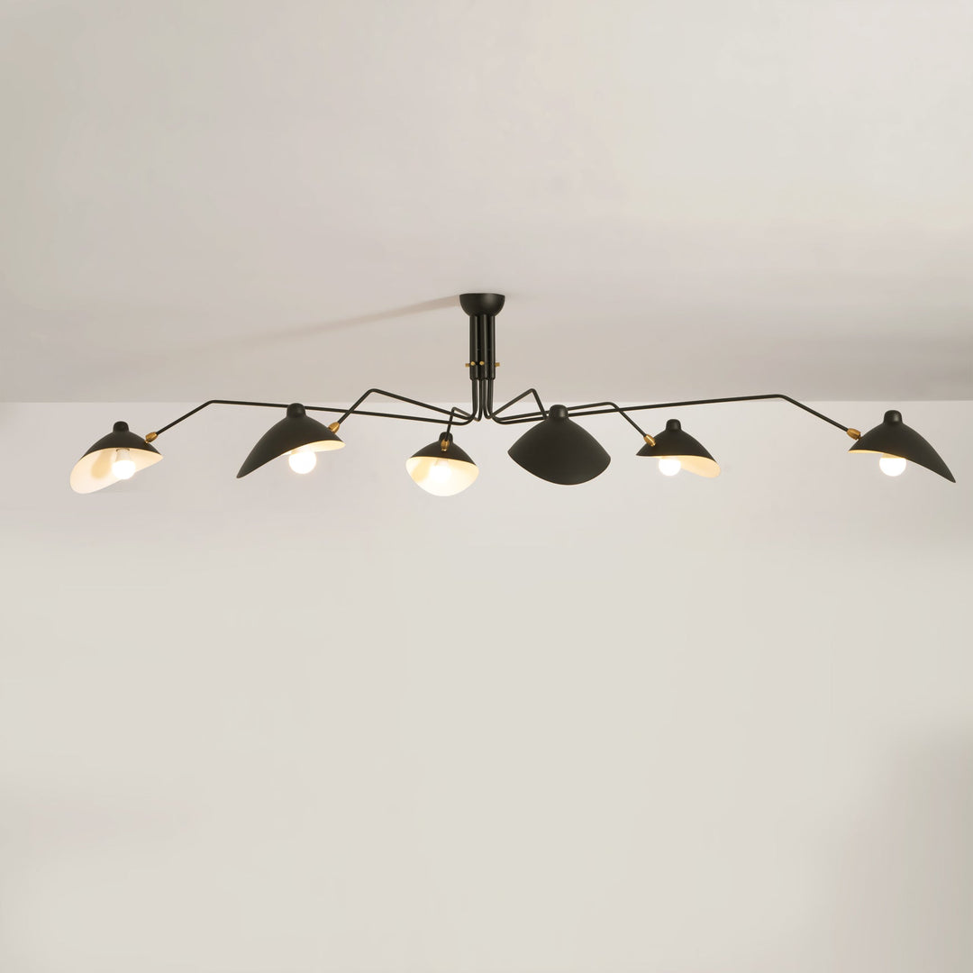 Lampa sufitowa z wieloma ramionami A
