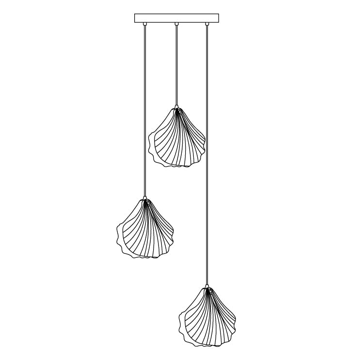 Lampa wisząca Mini Shell