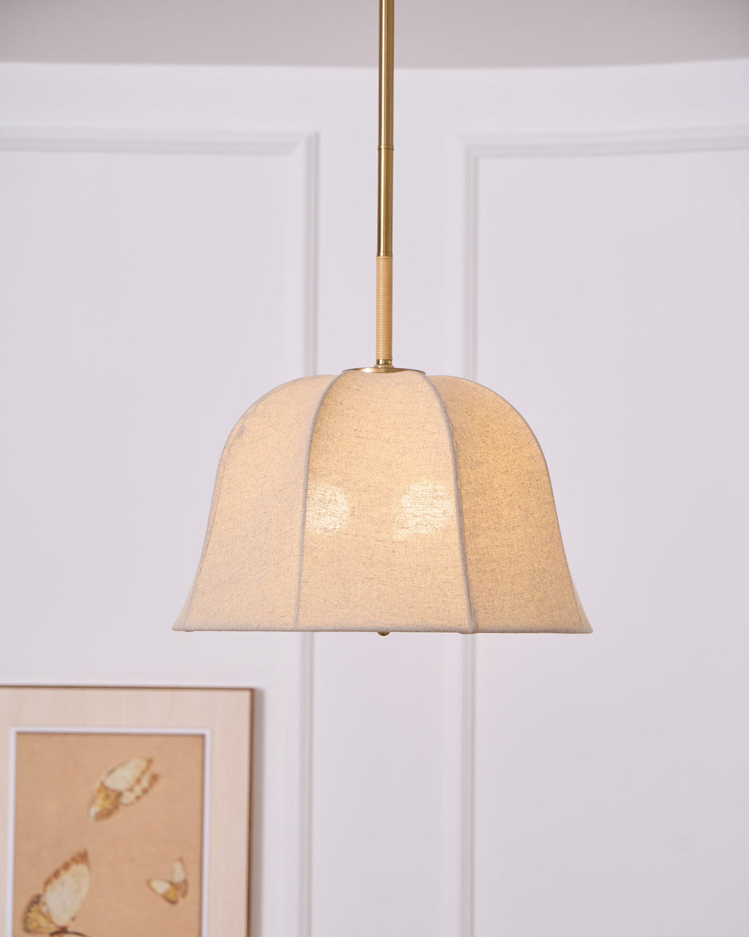 Lampa wisząca Sienna z lnu