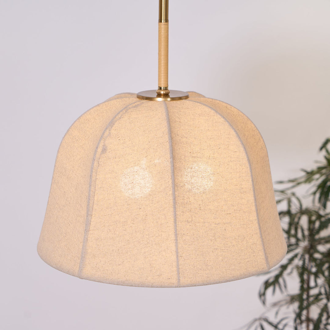Lampa wisząca Sienna z lnu