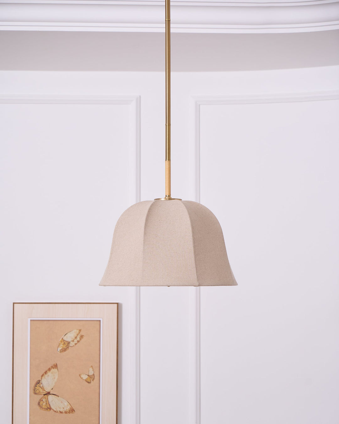 Lampa wisząca Sienna z lnu