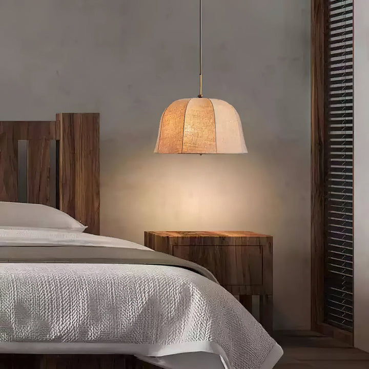 Lampa wisząca Sienna z lnu