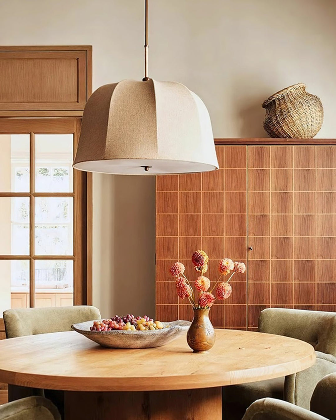 Lampa wisząca Sienna z lnu