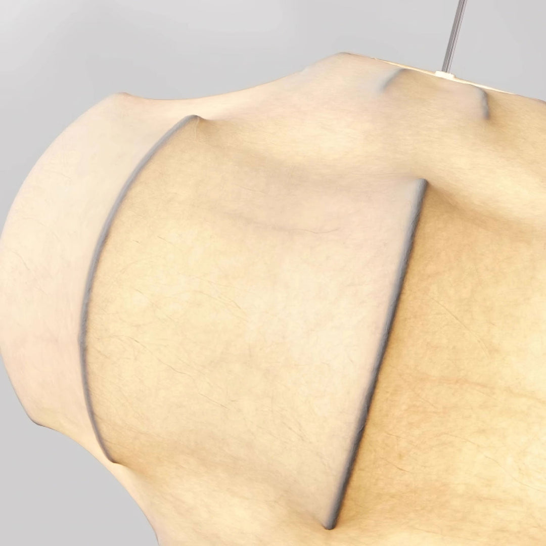 Lampa wisząca z jedwabiu Silken Lotus