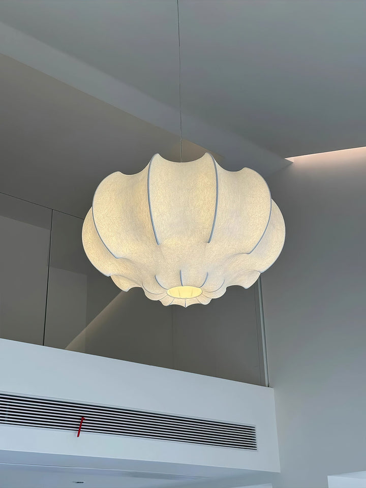 Lampa wisząca z jedwabiu Silken Lotus
