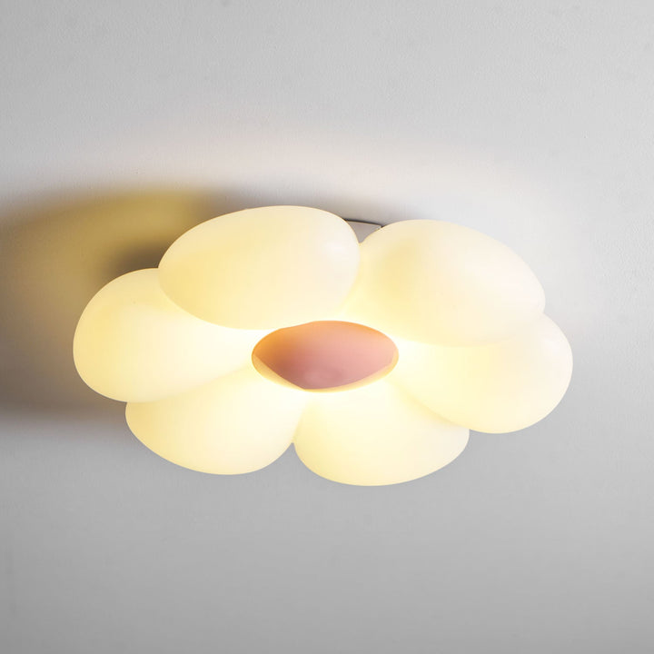 Lampa sufitowa w kształcie kwiatu z sześcioma płatkami do pokoju dziecięcego
