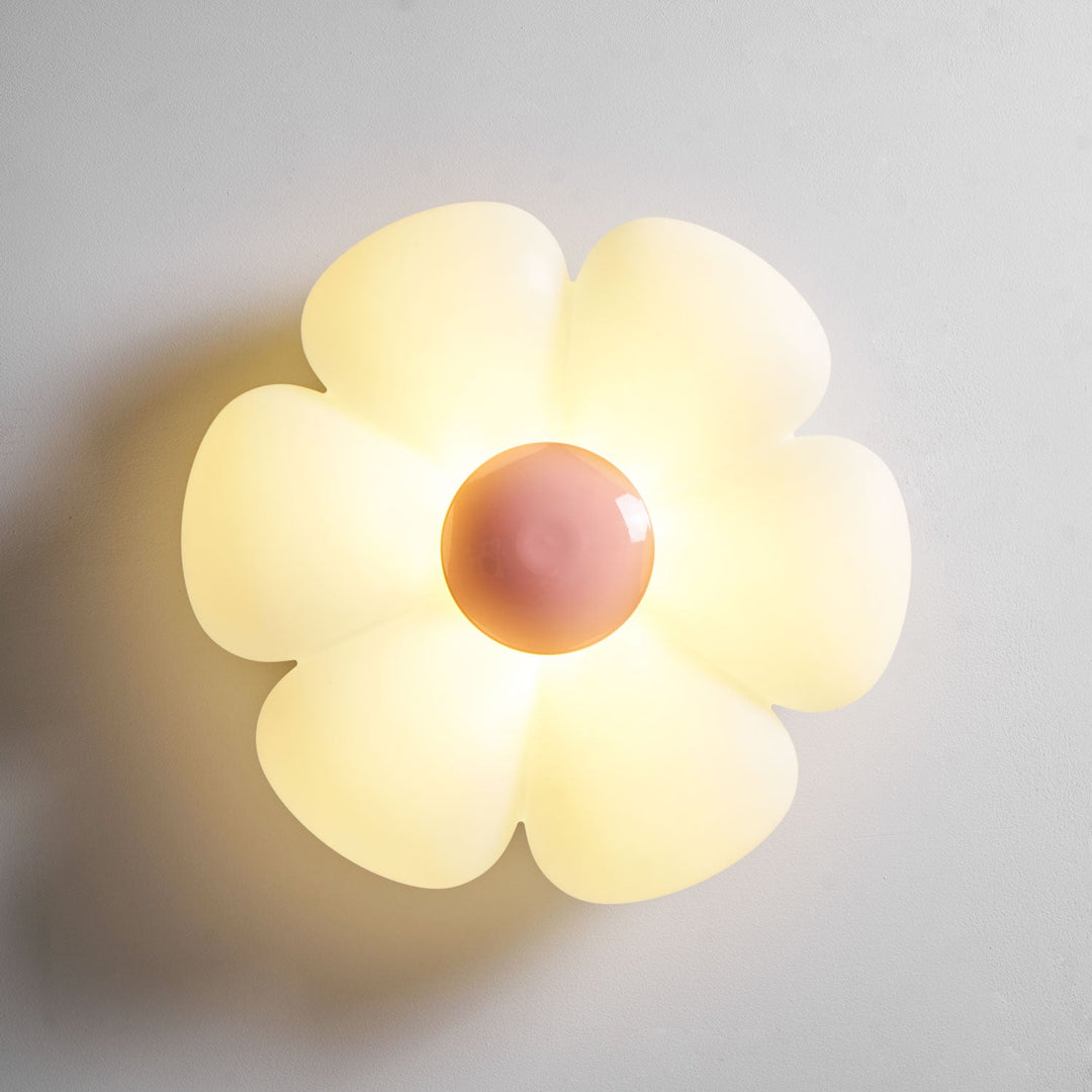 Lampa sufitowa w kształcie kwiatu z sześcioma płatkami do pokoju dziecięcego