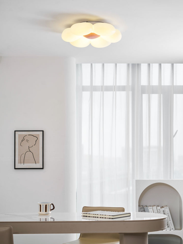 Lampa sufitowa w kształcie kwiatu z sześcioma płatkami do pokoju dziecięcego