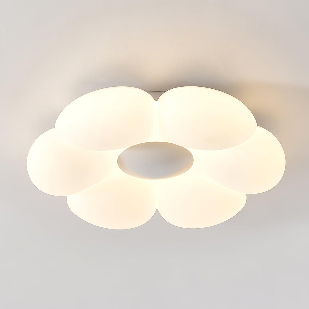 Lampa sufitowa w kształcie kwiatu z sześcioma płatkami do pokoju dziecięcego