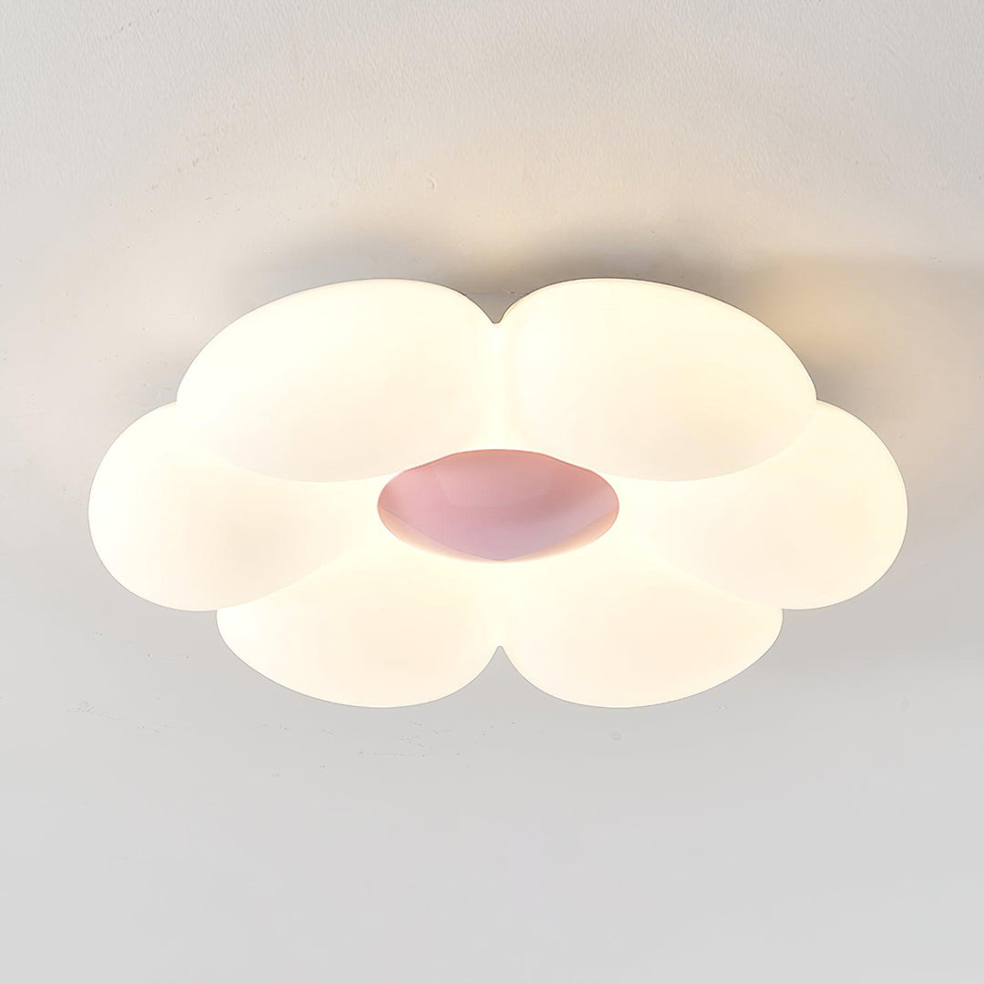 Lampa sufitowa w kształcie kwiatu z sześcioma płatkami do pokoju dziecięcego