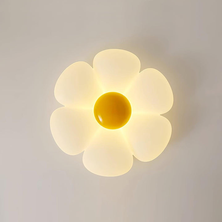 Lampa sufitowa w kształcie kwiatu z sześcioma płatkami do pokoju dziecięcego