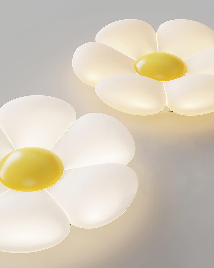 Lampa sufitowa w kształcie kwiatu z sześcioma płatkami do pokoju dziecięcego