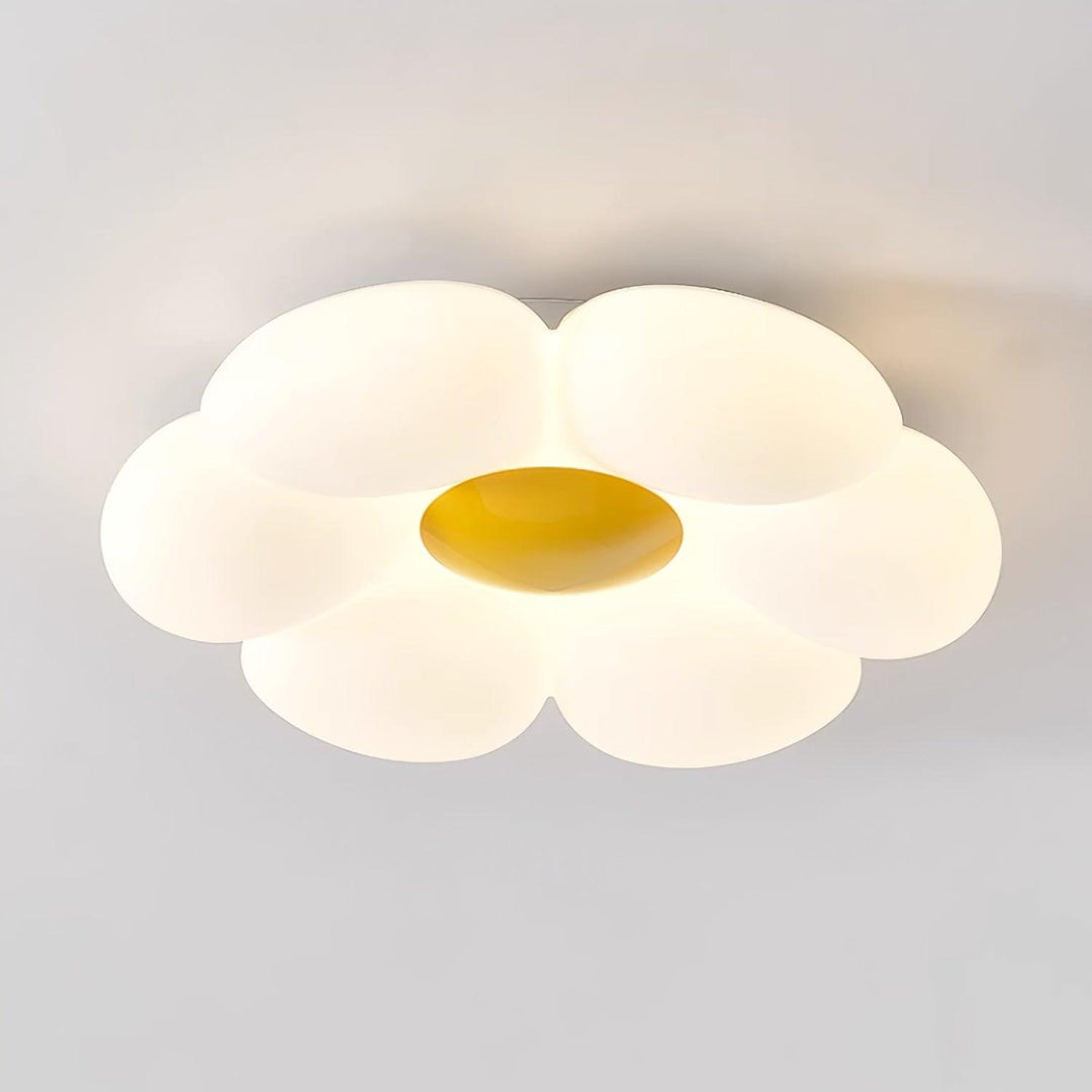 Lampa sufitowa w kształcie kwiatu z sześcioma płatkami do pokoju dziecięcego