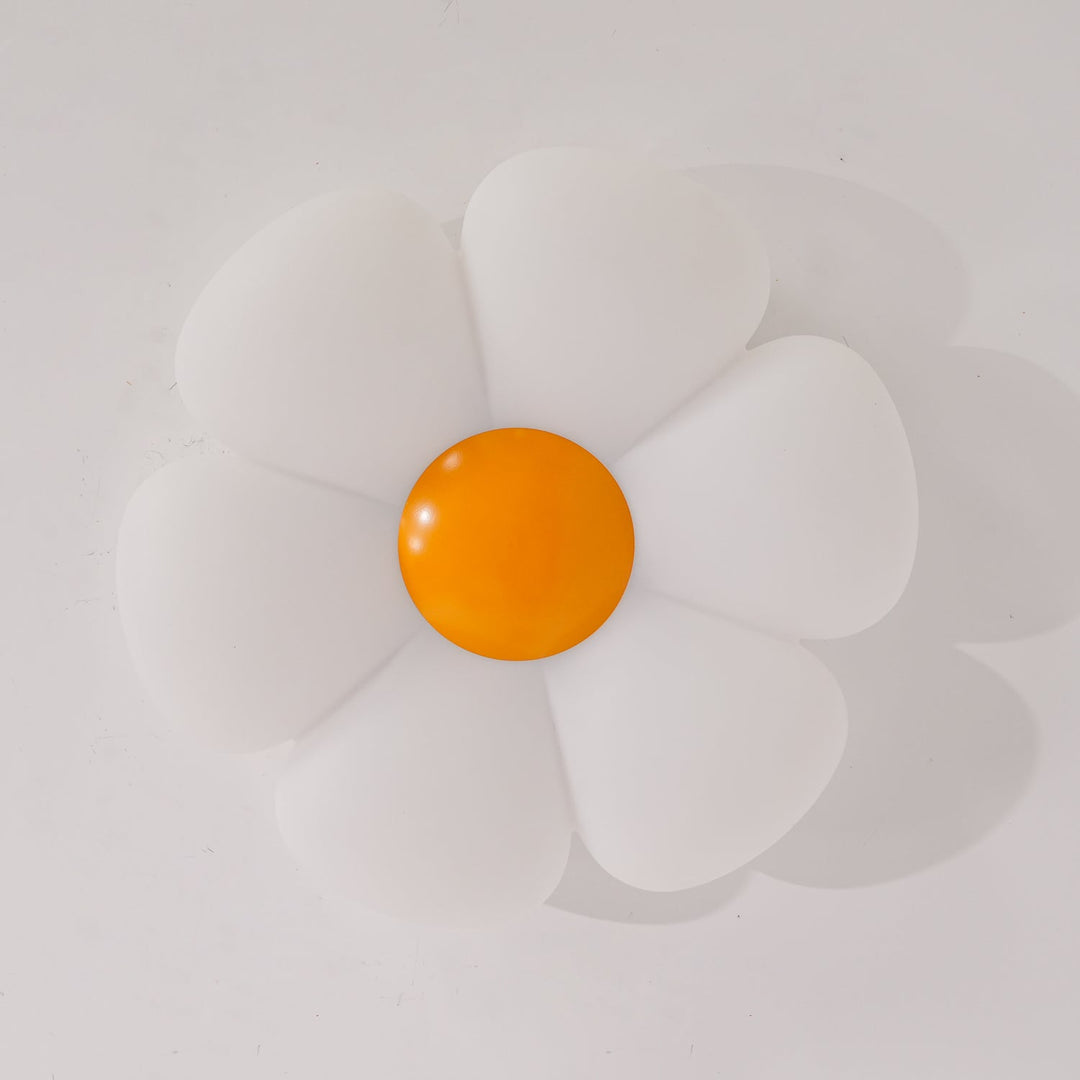 Lampa sufitowa w kształcie kwiatu z sześcioma płatkami do pokoju dziecięcego