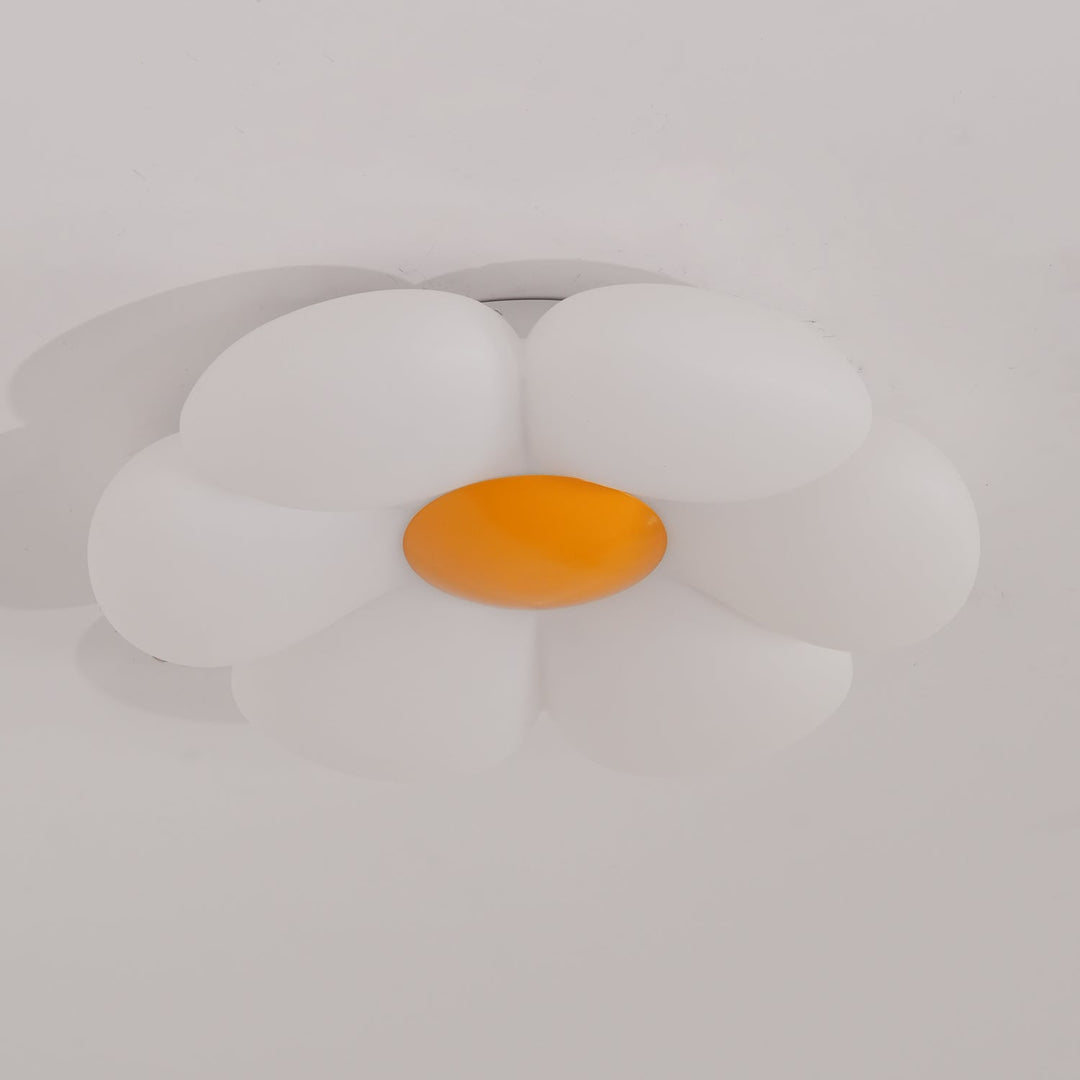 Lampa sufitowa w kształcie kwiatu z sześcioma płatkami do pokoju dziecięcego