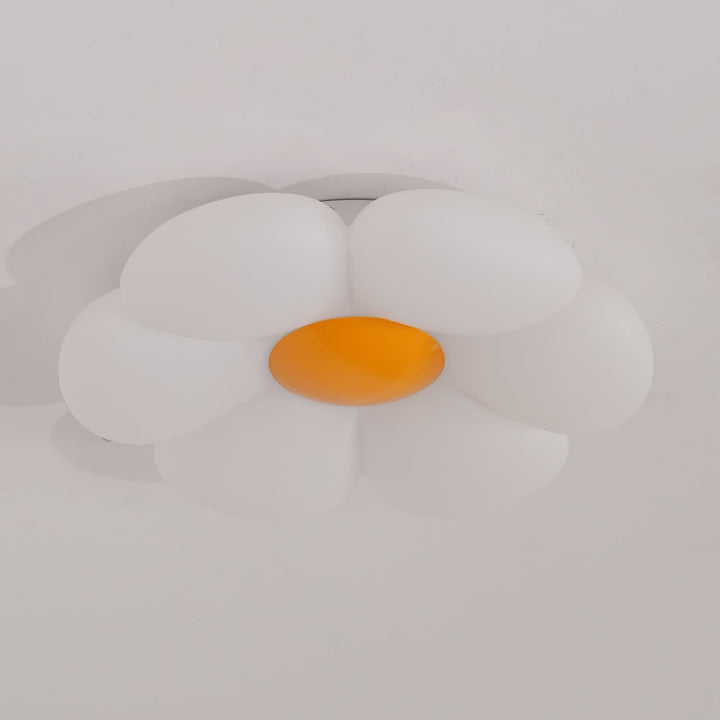 Lampa sufitowa w kształcie kwiatu z sześcioma płatkami do pokoju dziecięcego