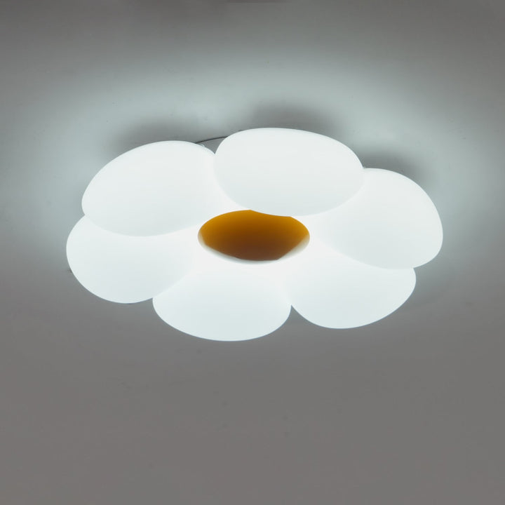 Lampa sufitowa w kształcie kwiatu z sześcioma płatkami do pokoju dziecięcego