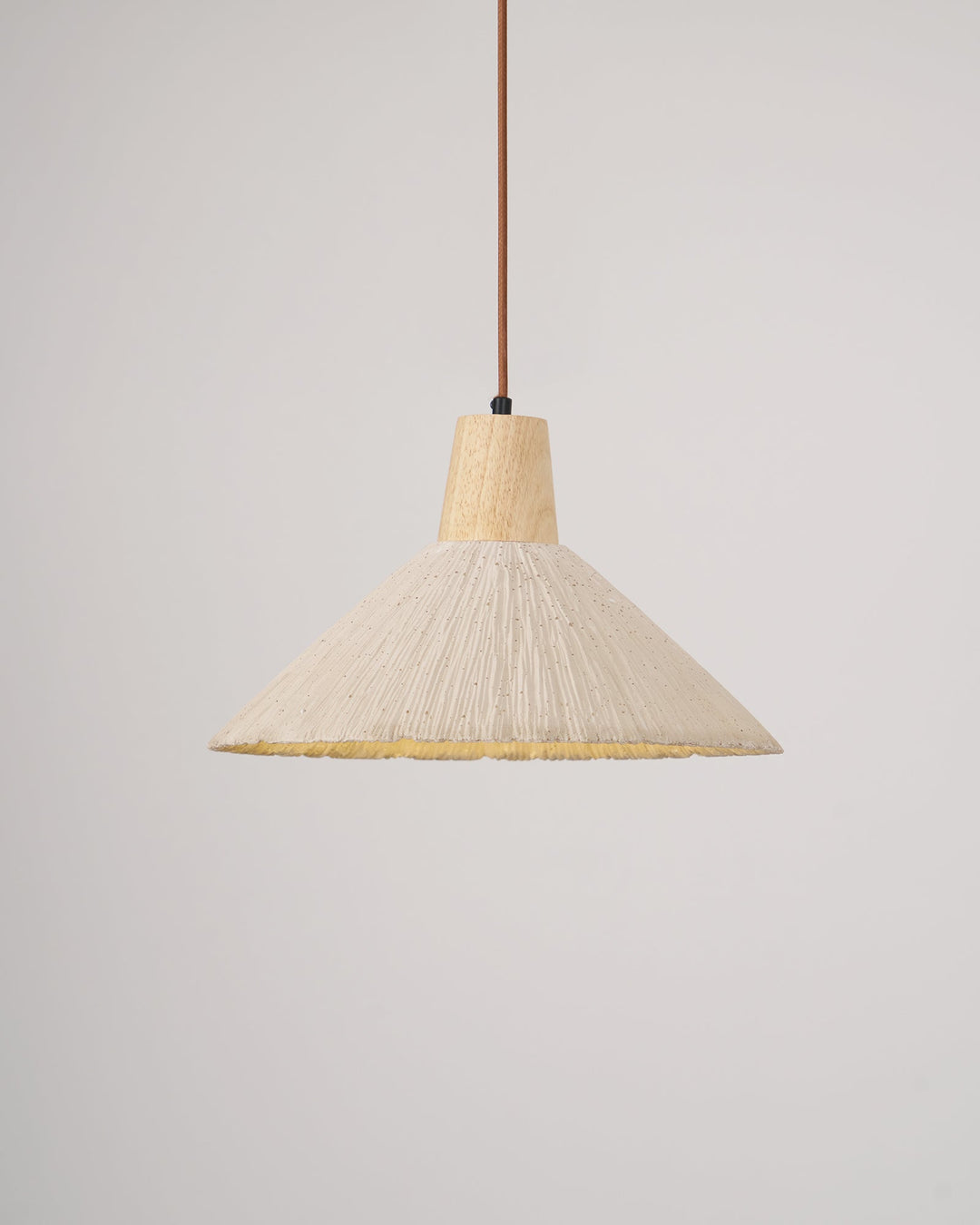 Lampa Wisząca Z Betonu Z Faldami