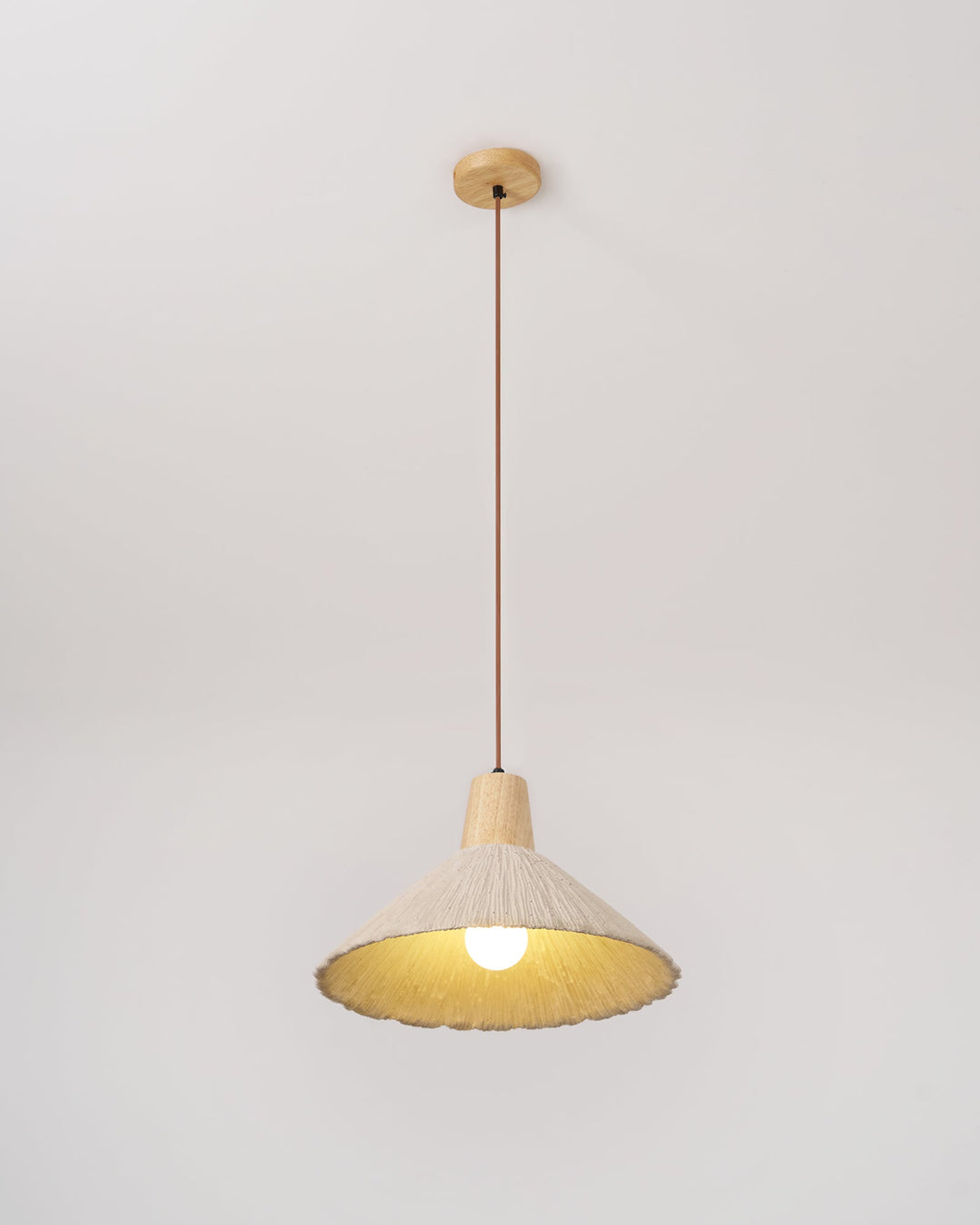 Lampa Wisząca Z Betonu Z Faldami