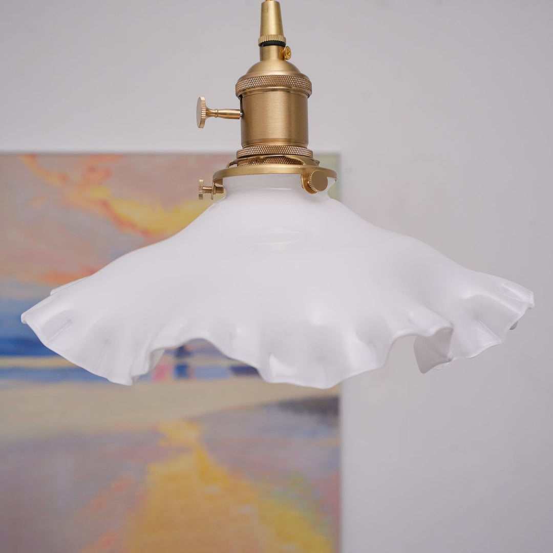 Mała Lampa Wisząca z Kwiatowym Wzorem