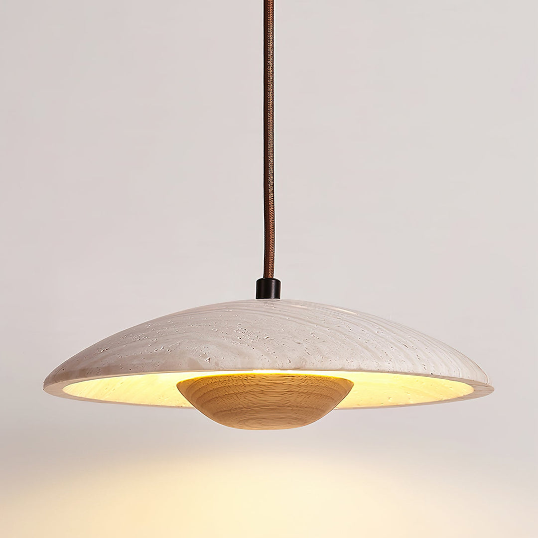 Lampa Wisząca Solara z Drewna