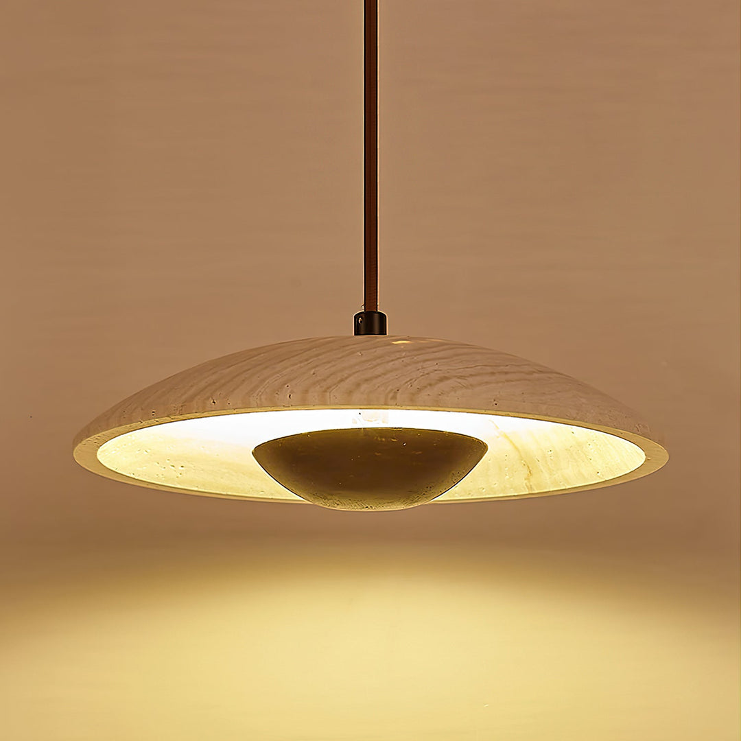 Lampa Wisząca Solara z Drewna