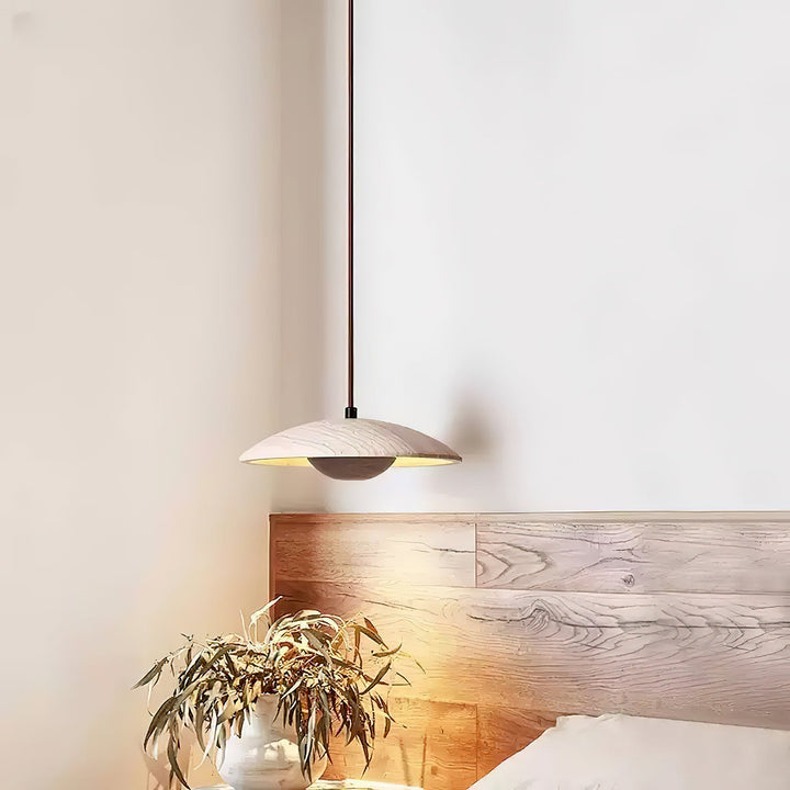 Lampa Wisząca Solara z Drewna