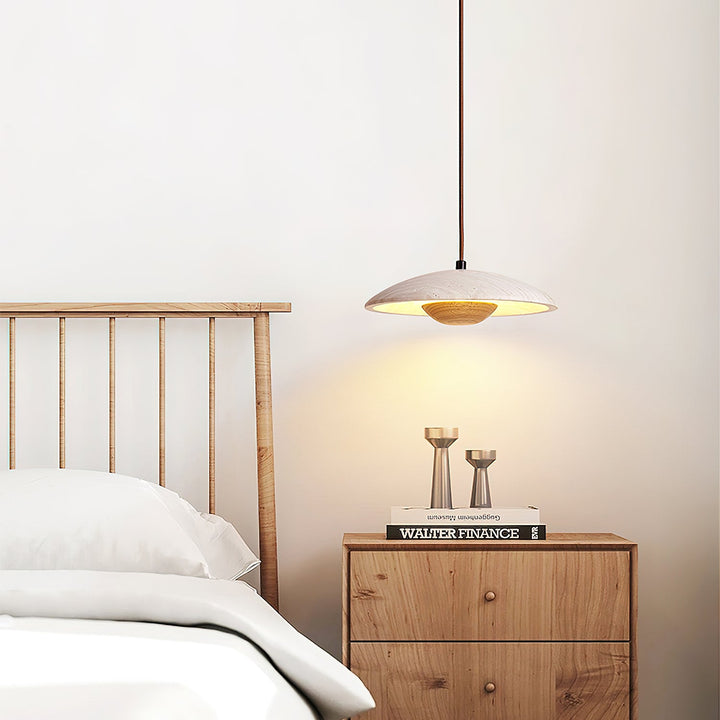 Lampa Wisząca Solara z Drewna