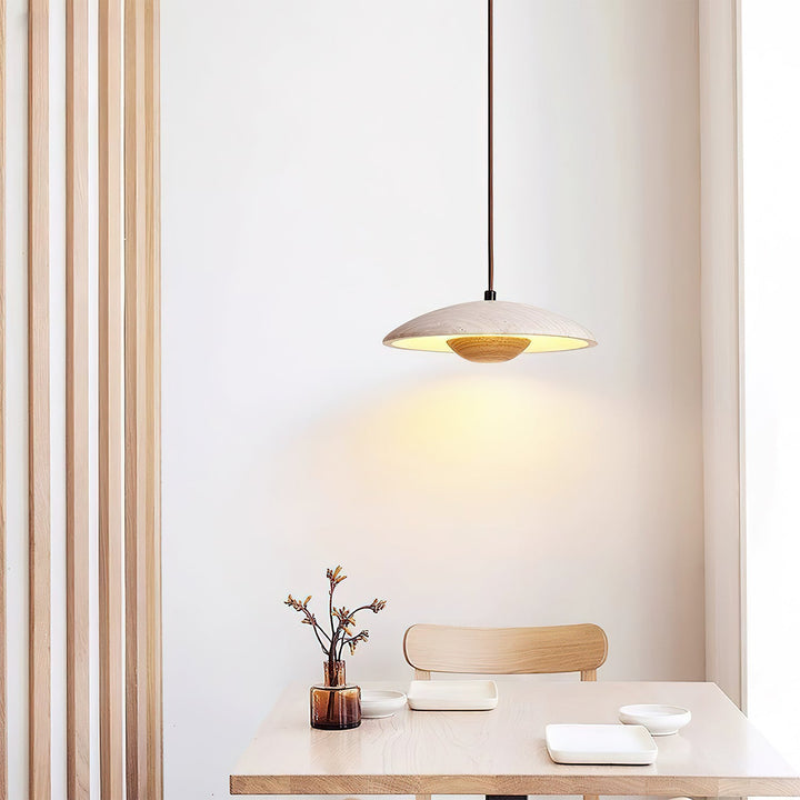 Lampa Wisząca Solara z Drewna