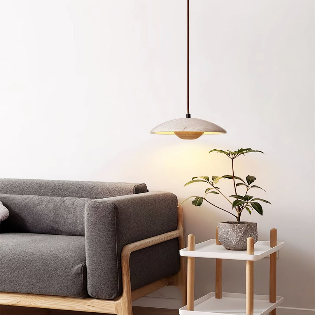 Lampa Wisząca Solara z Drewna