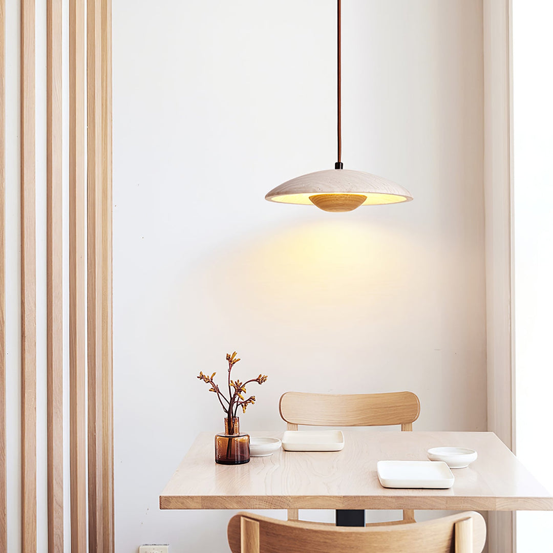 Lampa Wisząca Solara z Drewna