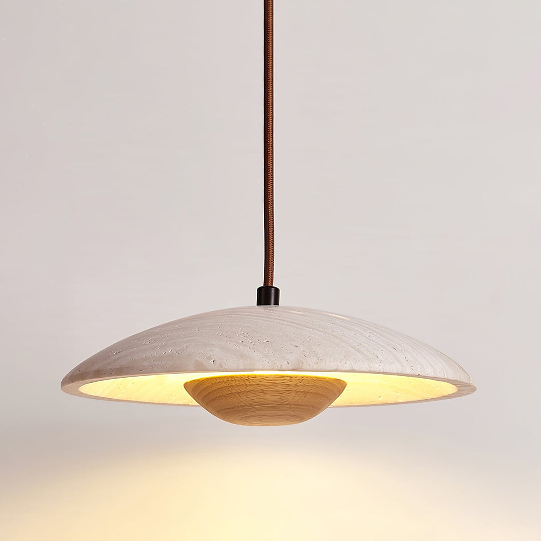 Lampa Wisząca Solara z Drewna